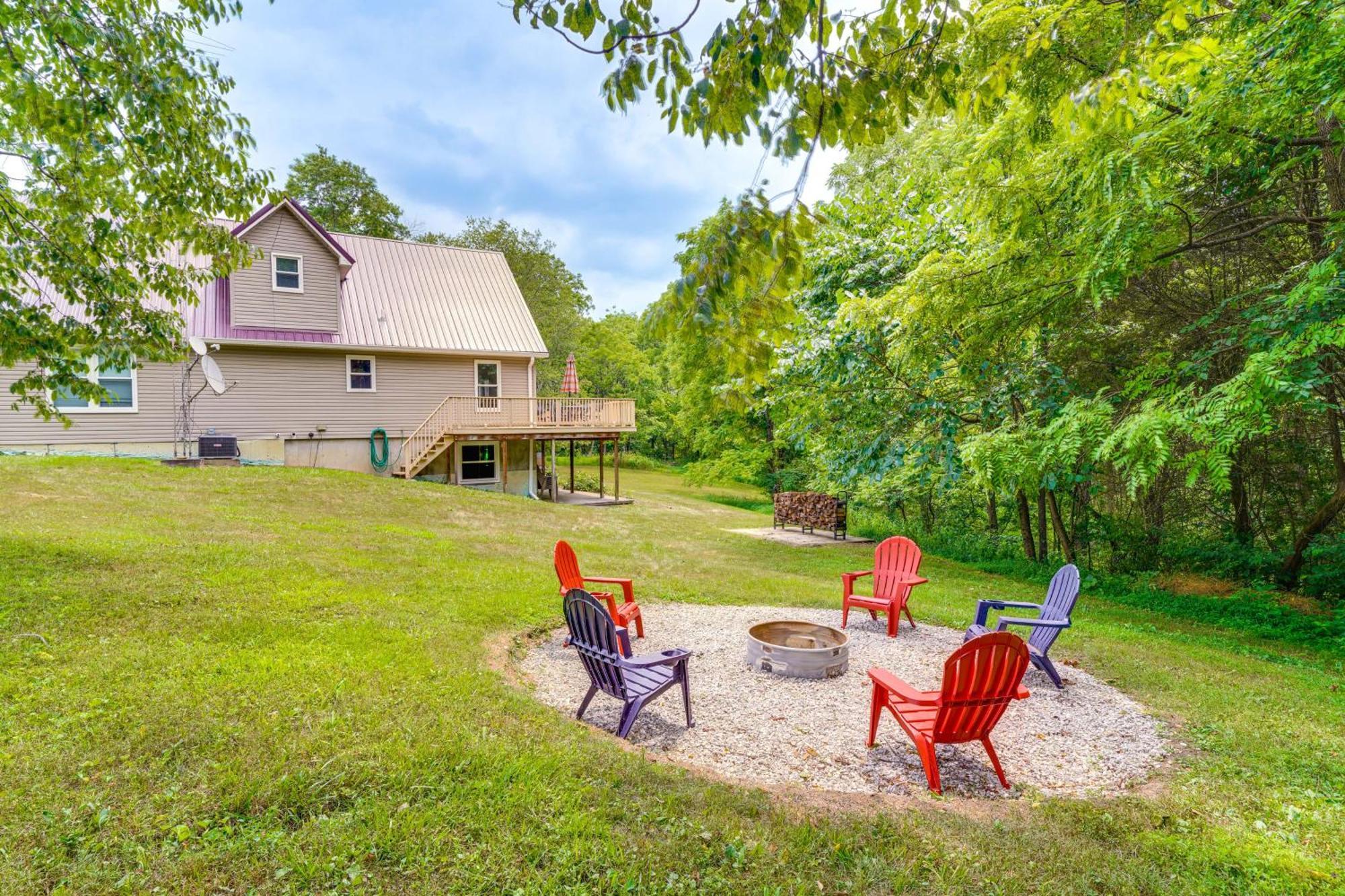 Modern Eckerty Home With Deck On Patoka Lake! Taswell Ngoại thất bức ảnh